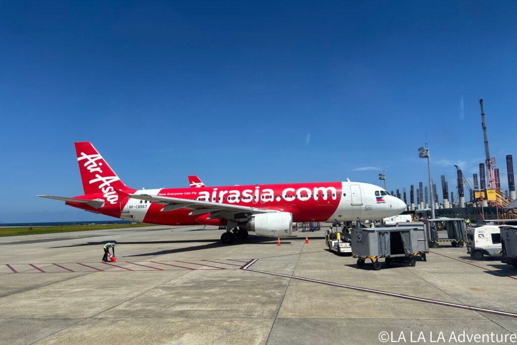 ボラカイ島からマニラへの飛行機